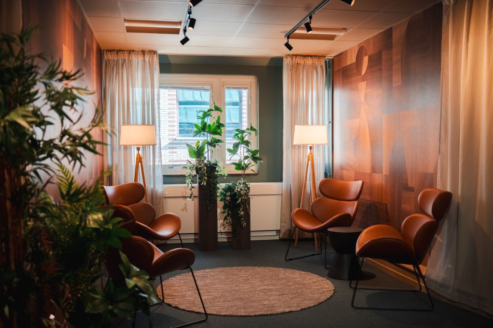 Loungen på LifeTracks klinik på Fredsgatan 3 i Göteborg